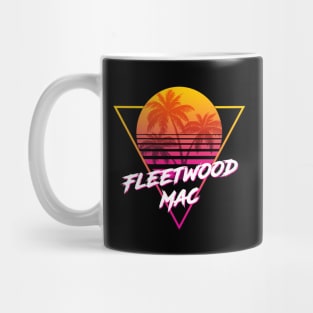 Fleetwood Mac - Proud Name Retro 80s Sunset Aesthetic Design Mug